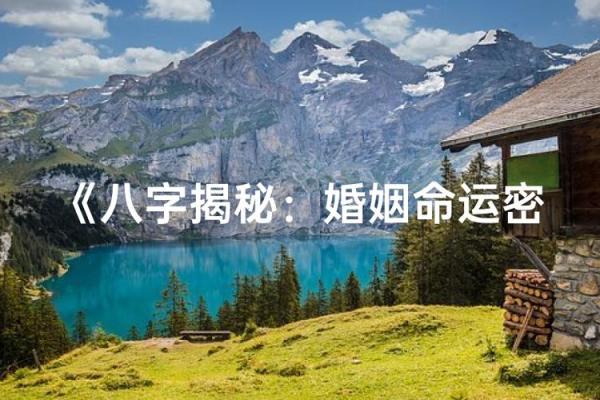 命运密码揭示:如何通过八字破解婚姻的深层次玄机 命运密码揭示:如何通过八字破解婚姻的深层次玄机