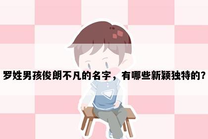 罗姓男孩俊朗不凡的名字，有哪些新颖独特的？