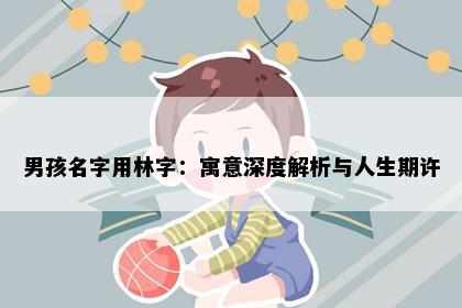 男孩名字用林字：寓意深度解析与人生期许