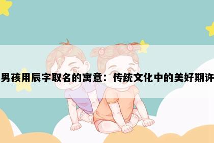 男孩用辰字取名的寓意：传统文化中的美好期许