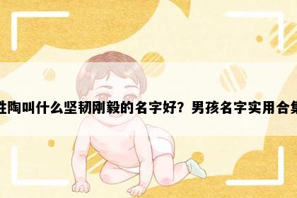 姓陶叫什么坚韧刚毅的名字好？男孩名字实用合集