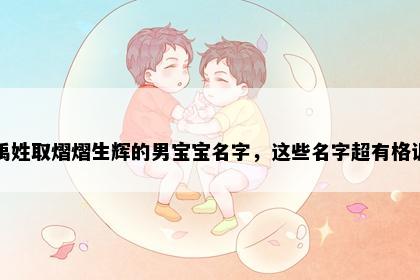 禹姓取熠熠生辉的男宝宝名字，这些名字超有格调