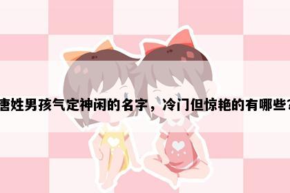 唐姓男孩气定神闲的名字，冷门但惊艳的有哪些？