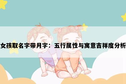 女孩取名字带月字：五行属性与寓意吉祥度分析