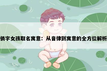 俏字女孩取名寓意：从音律到寓意的全方位解析