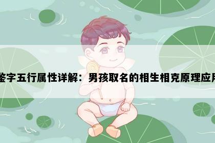 鉴字五行属性详解：男孩取名的相生相克原理应用