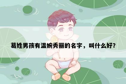 葛姓男孩有温婉秀丽的名字，叫什么好？