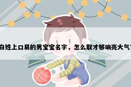 白姓上口易的男宝宝名字，怎么取才够响亮大气？