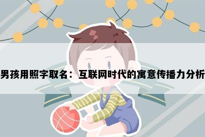 男孩用照字取名：互联网时代的寓意传播力分析