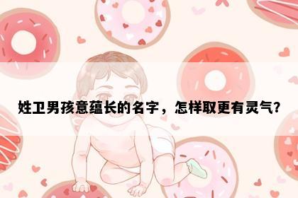 姓卫男孩意蕴长的名字，怎样取更有灵气？