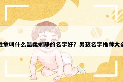 姓童叫什么温柔娴静的名字好？男孩名字推荐大全