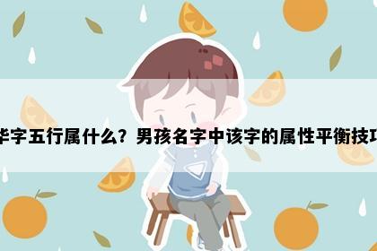 华字五行属什么？男孩名字中该字的属性平衡技巧
