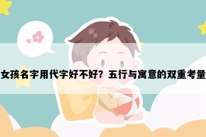 女孩名字用代字好不好？五行与寓意的双重考量