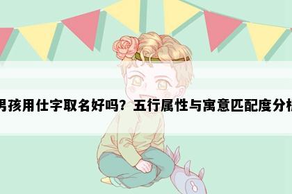 男孩用仕字取名好吗?五行属性与寓意匹配度分析