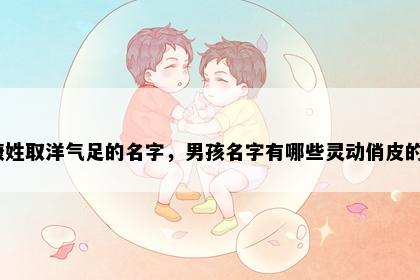 康姓取洋气足的名字,男孩名字有哪些灵动俏皮的?