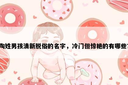 陶姓男孩清新脱俗的名字，冷门但惊艳的有哪些？