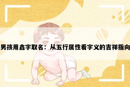 男孩用鑫字取名:从五行属性看字义的吉祥指向