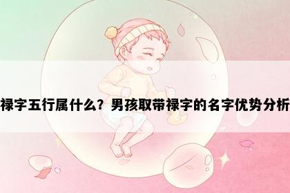 禄字五行属什么？男孩取带禄字的名字优势分析