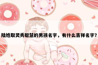 陆姓取灵秀聪慧的男孩名字，有什么吉祥名字？