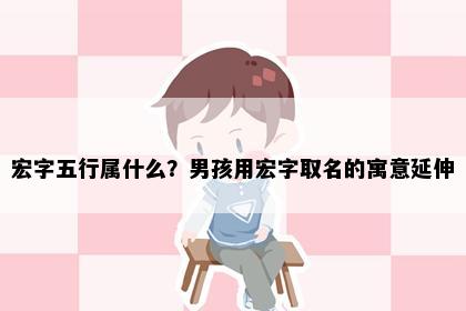 宏字五行属什么？男孩用宏字取名的寓意延伸